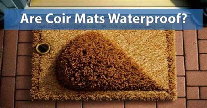 Are coir mats waterproof