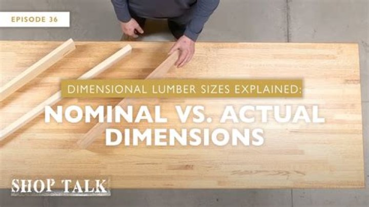 Are nominal and actual size lumber the same