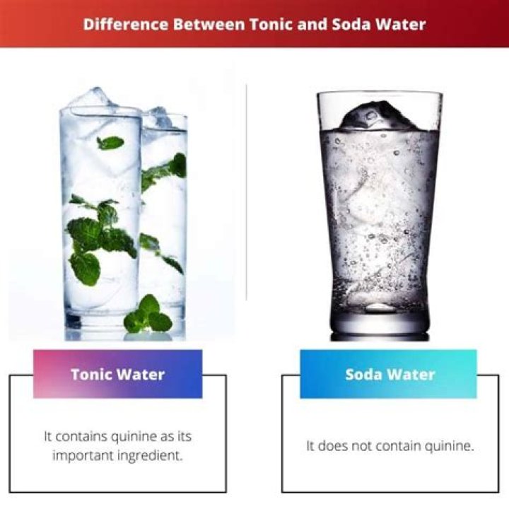 Are tonic and soda water the same?