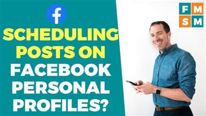 Can I schedule a post on personal Facebook?