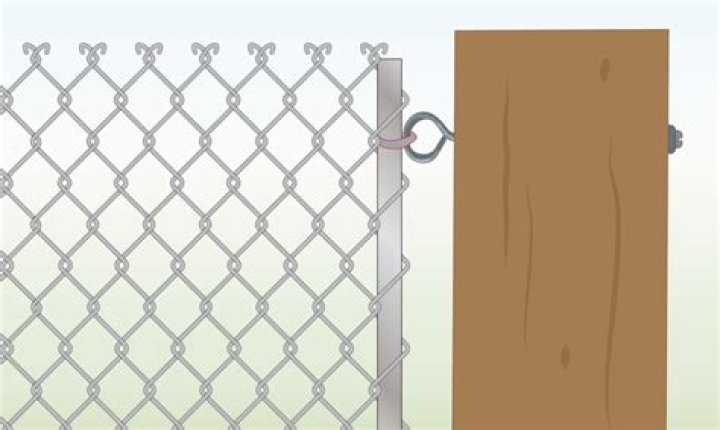 Can you attach chain link fence to wood post