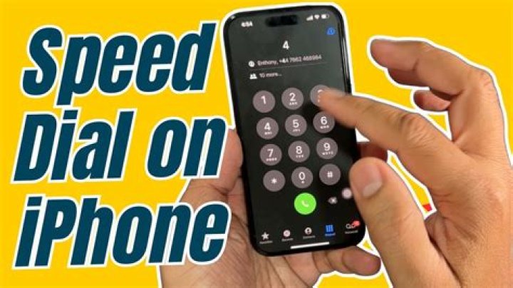 Can you do speed dial on iPhone?