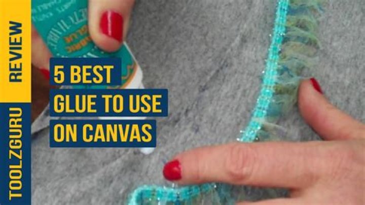 Can you glue things to canvas