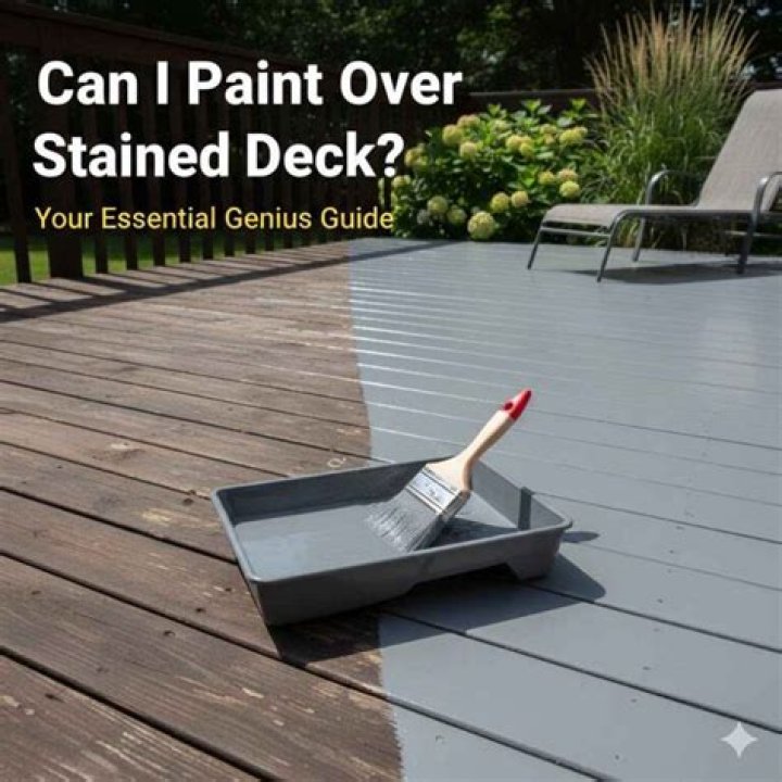Can you paint over old deck paint?