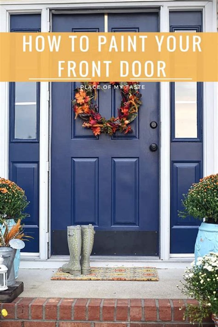 Can you paint your front door