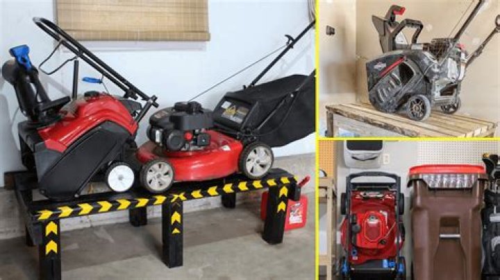 Can you store a lawn mower in the basement