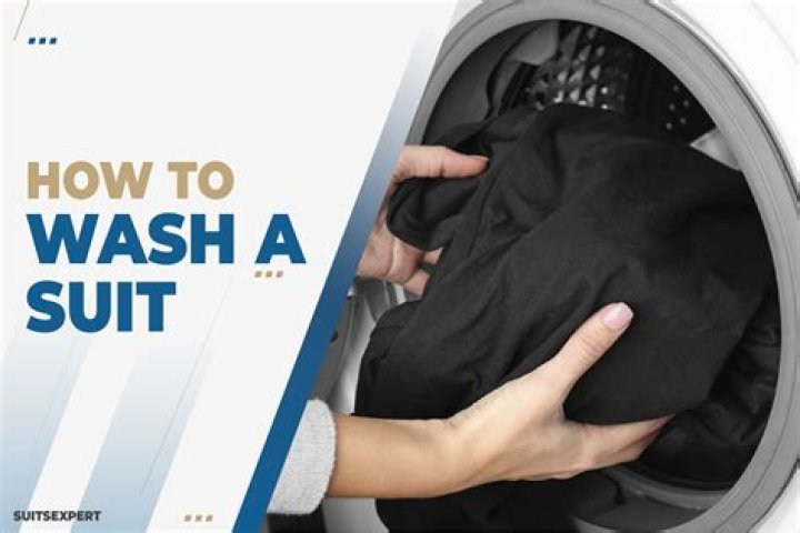 Can you wash a suit in the washer?