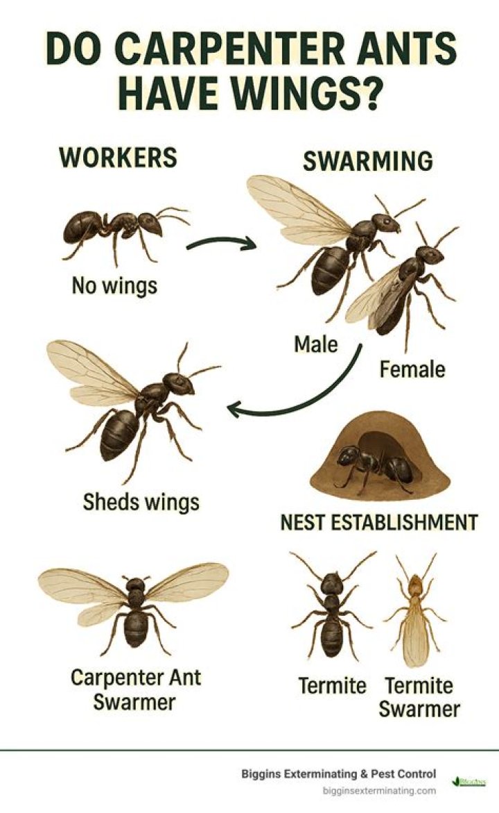 Do male carpenter ants have wings