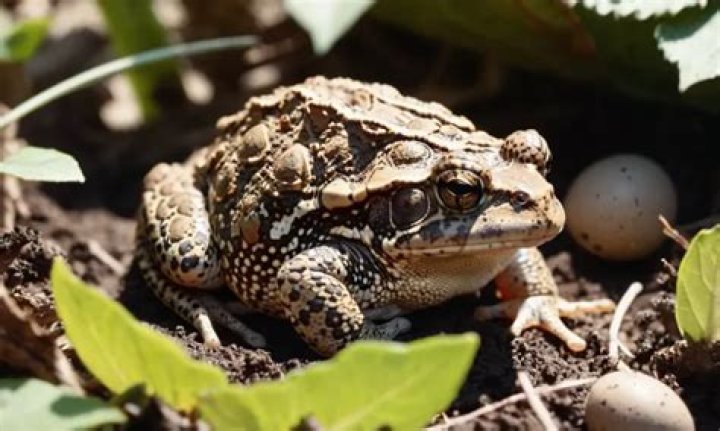 Do toads lay eggs on land