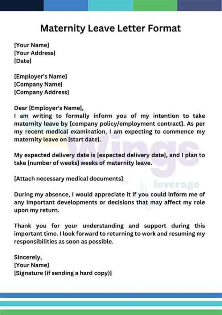 Do you have to give notice for maternity leave?