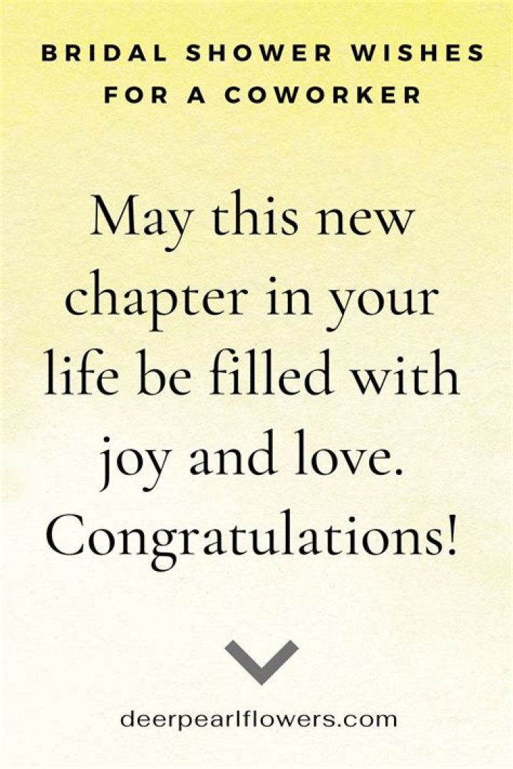 Do you say congratulations at a bridal shower