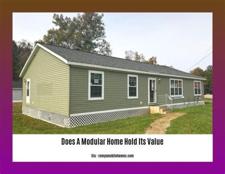 Does a modular home depreciate in value?