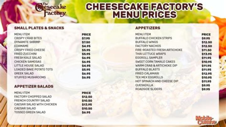 Does Cheesecake Factory have tacos