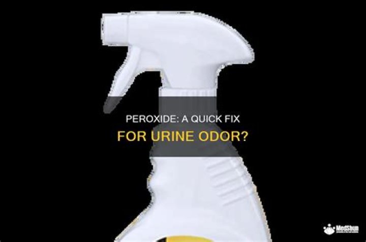 Does peroxide kill urine