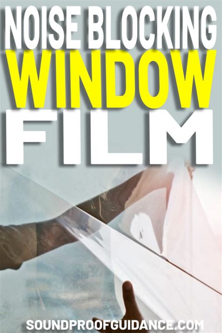 Does window film block sound