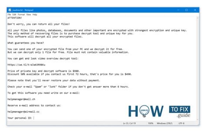 HFGD VIRUS (.hfgd FILE) RANSOMWARE — FIX & DECRYPT DATA