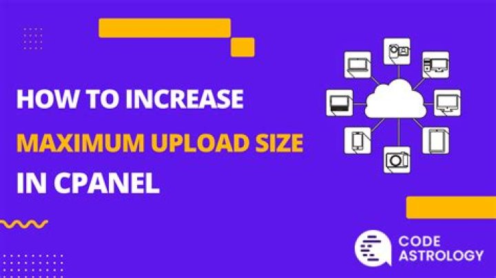 How can I increase maximum upload size in cPanel?