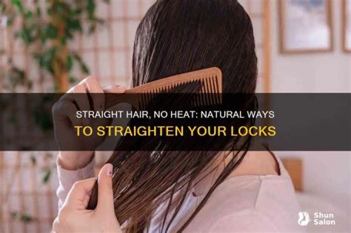 How can I straighten my hair without heat?