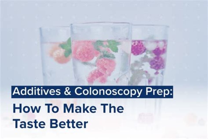 How can you make colonoscopy prep taste better?
