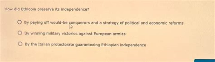 How did Ethiopia preserve its independence