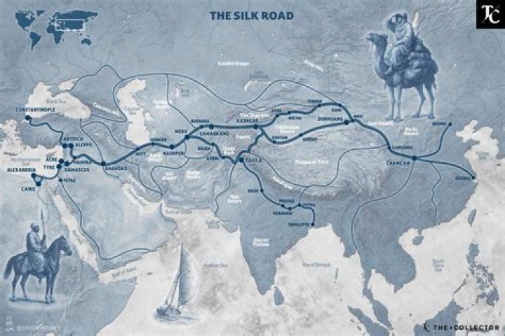 How did they travel along the Silk Road
