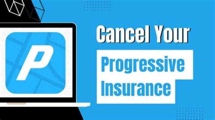 How do I cancel my progressive policy online?