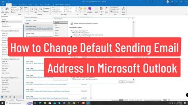 How do I change my information on outlook?
