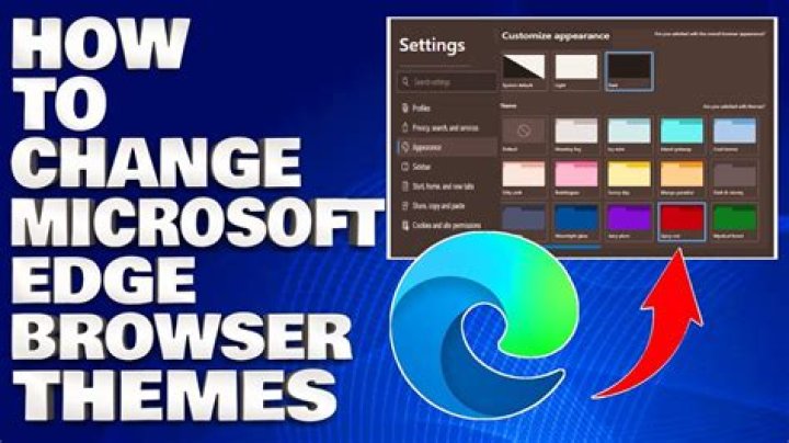 How do I change the theme in Microsoft edge?