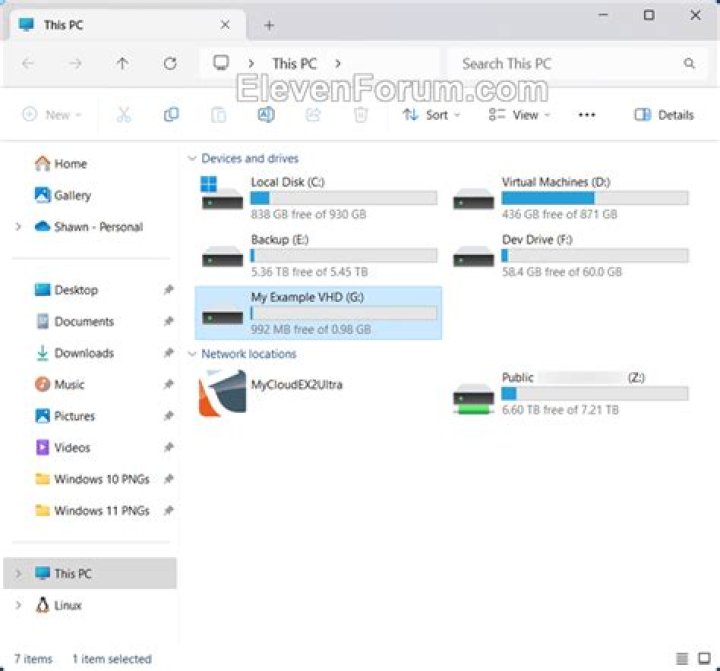 How do I create a VHDX file