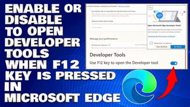 How do I enable f12 Developer Tools in IE