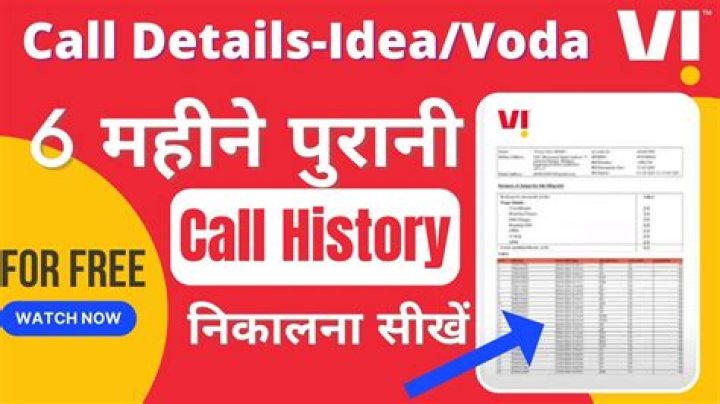 How do I get my Vodafone call history?