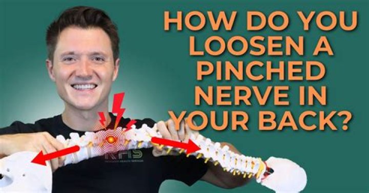 How do I get rid of a pinched nerve in my lower back?