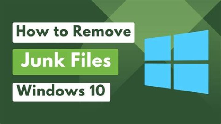 How do I get rid of junk files on my laptop Windows 7?