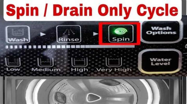 How do I make my LG washer spin?