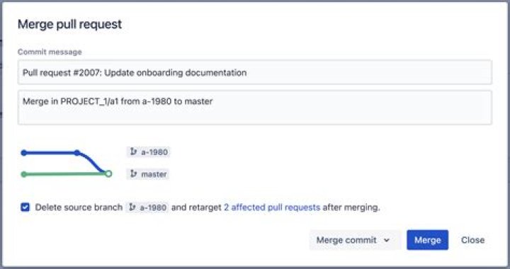 How do I merge a pull request to a master