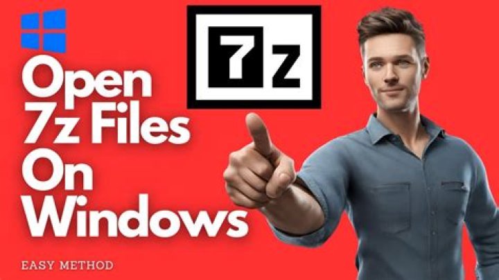 How do I open a 7z file on Windows 10?