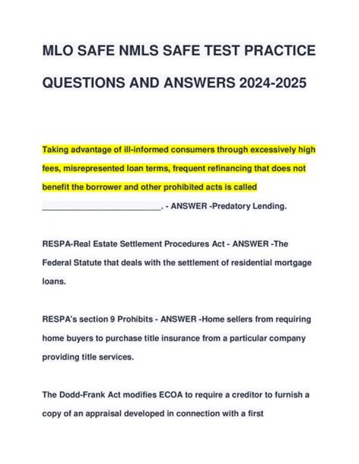 How do I pass the Nmls safe test