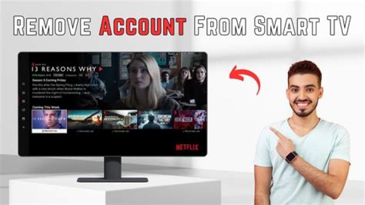 How do I remove an old Netflix account from my smart TV?