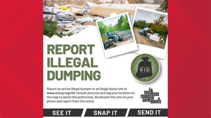 How do I report illegal dumping in Texas