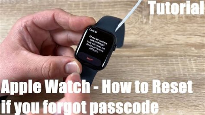 How do I reset my Apple watch from my computer?
