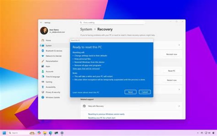 How do I restore my computer to factory settings Windows 8 without a disk?