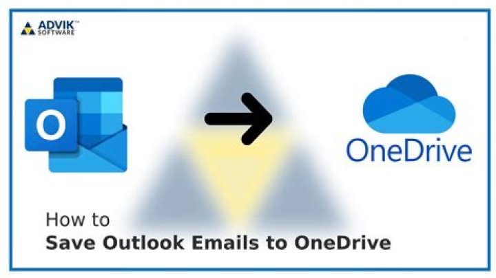 How do I save Outlook emails to the cloud?