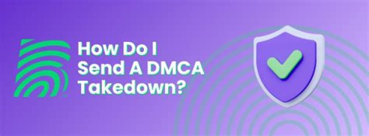 How do I send a DMCA takedown notice?