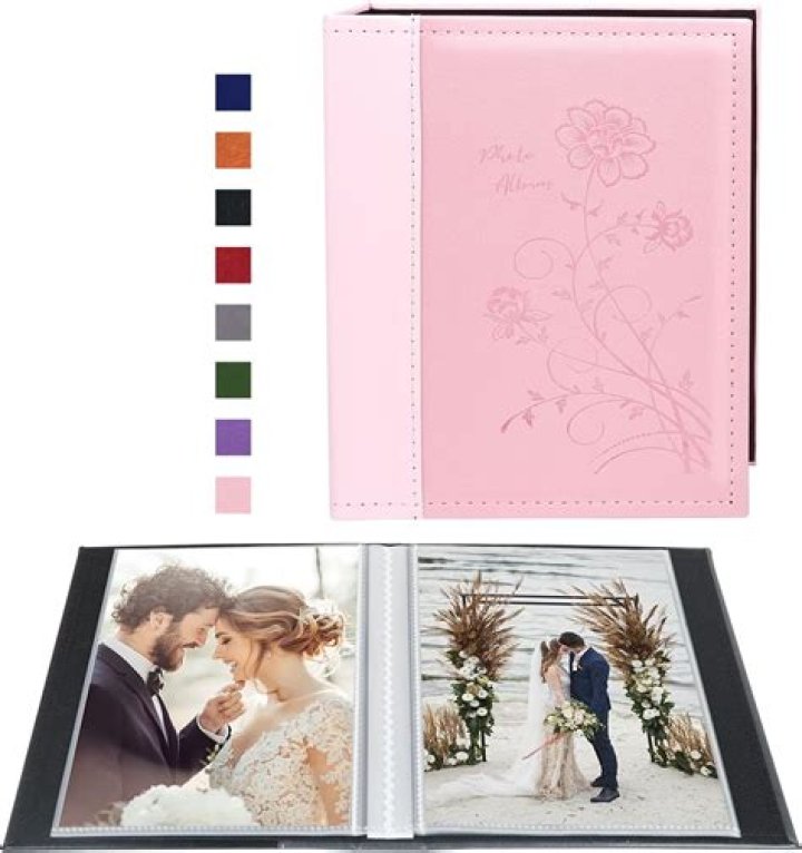 How do I stick photos to a photo album?