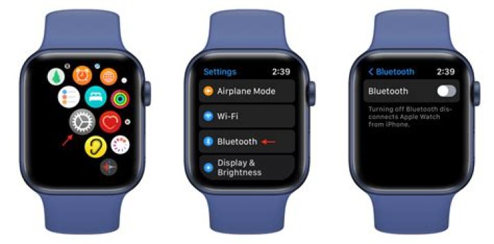 How do I turn off Bluetooth on my Samsung watch?