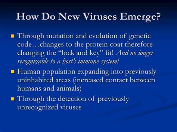 How do new viruses emerge