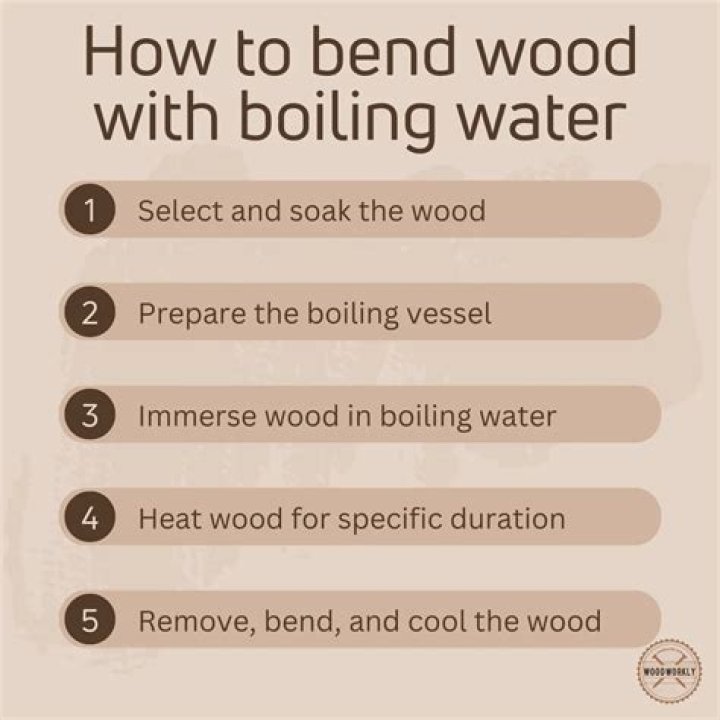 How do you bend wood with boiling water?