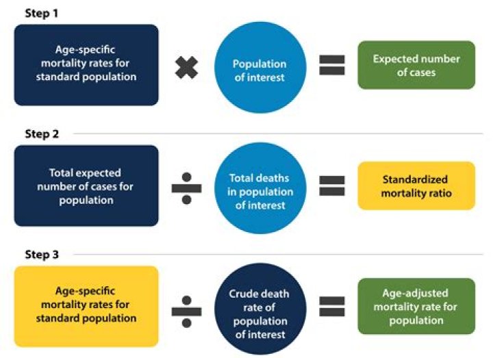 How do you calculate standard mortality rate?