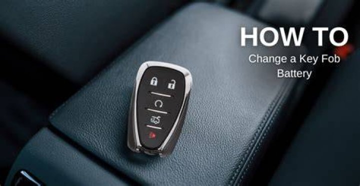 How do you change the battery in a 2016 Chevy Tahoe key fob?