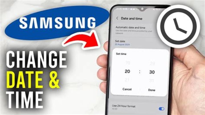 How do you change time on Samsung?